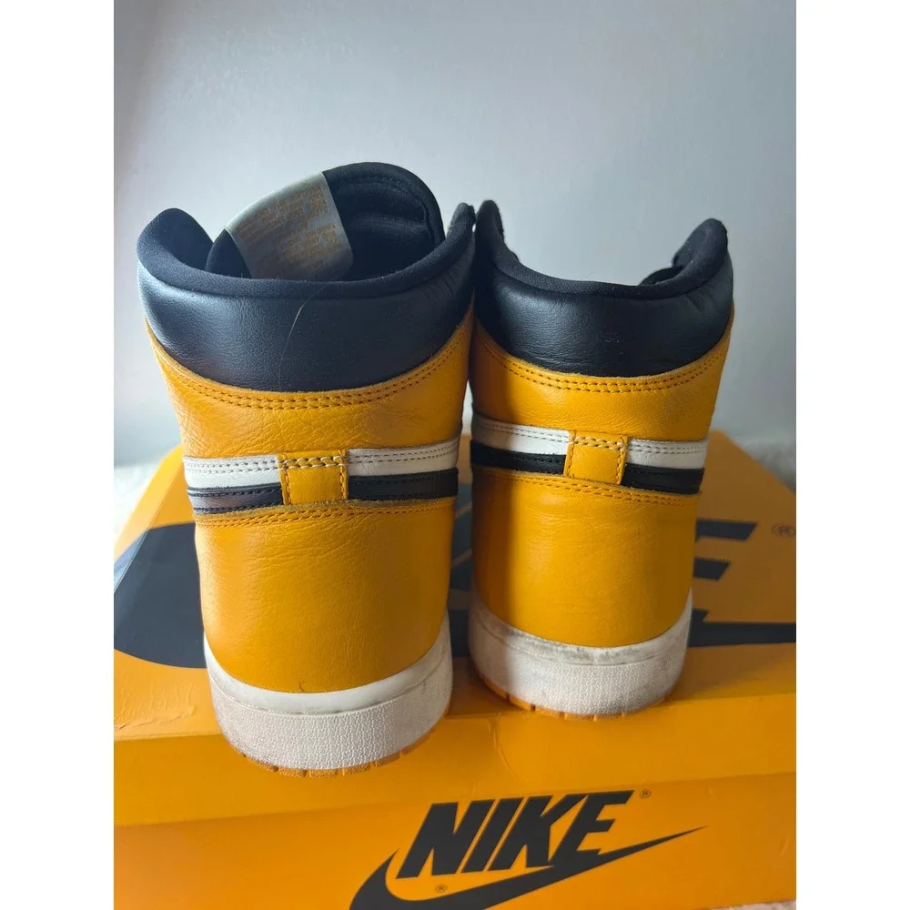Nike Air Jordan 1 Retro High OG Taxi Yellow Ochre Black 555088-711 Mens Size 13